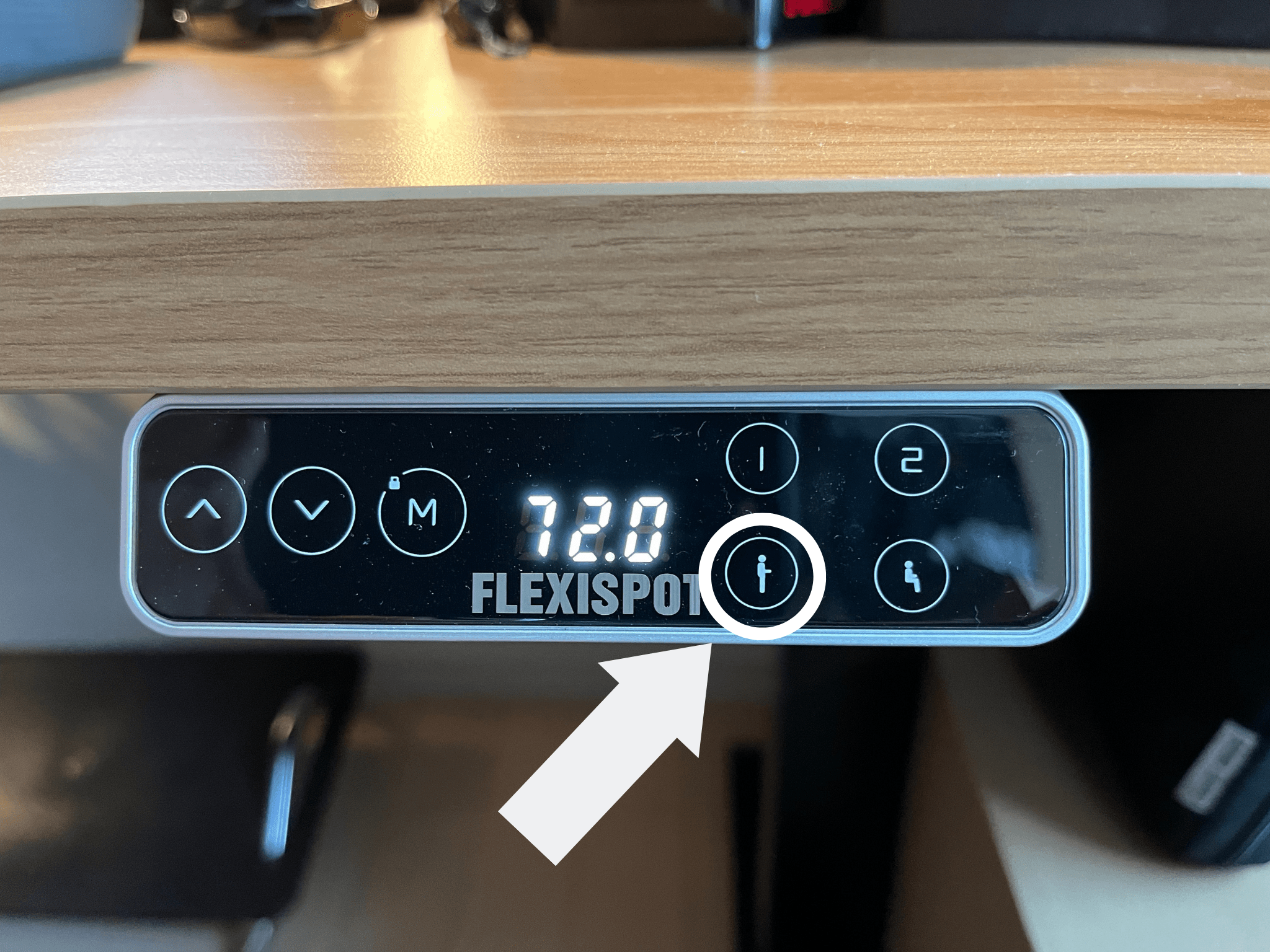 FlexiSpot E7 リモコン　メモリ設定