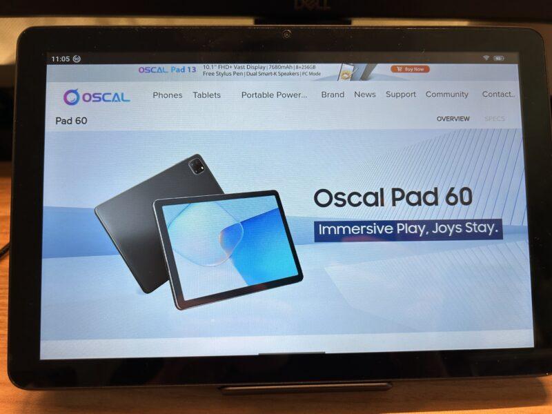 OSCAL Pad 60 レビュー　Blackview 中華タブレット　格安タブレット